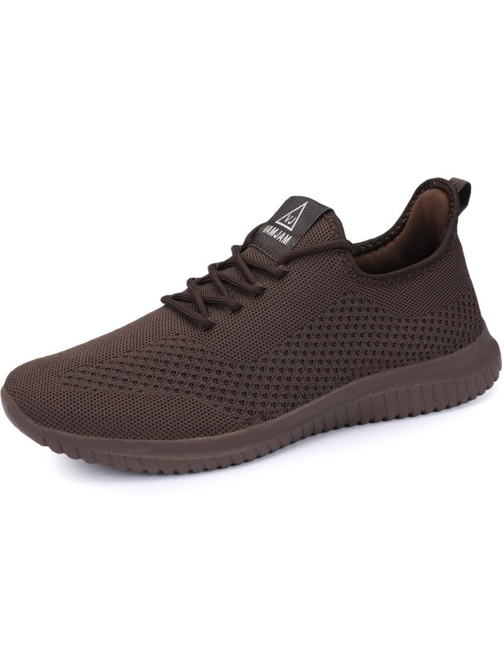 Men's All Brown Ultra Lightweight Breathable Non Slip Athletic Fashion Sneaker